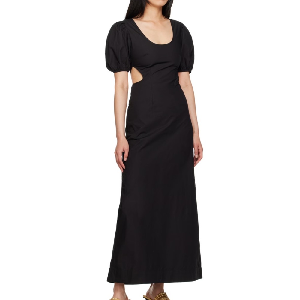 EUC - Ganni Cut Out Organic Cotton Dress Sz 34